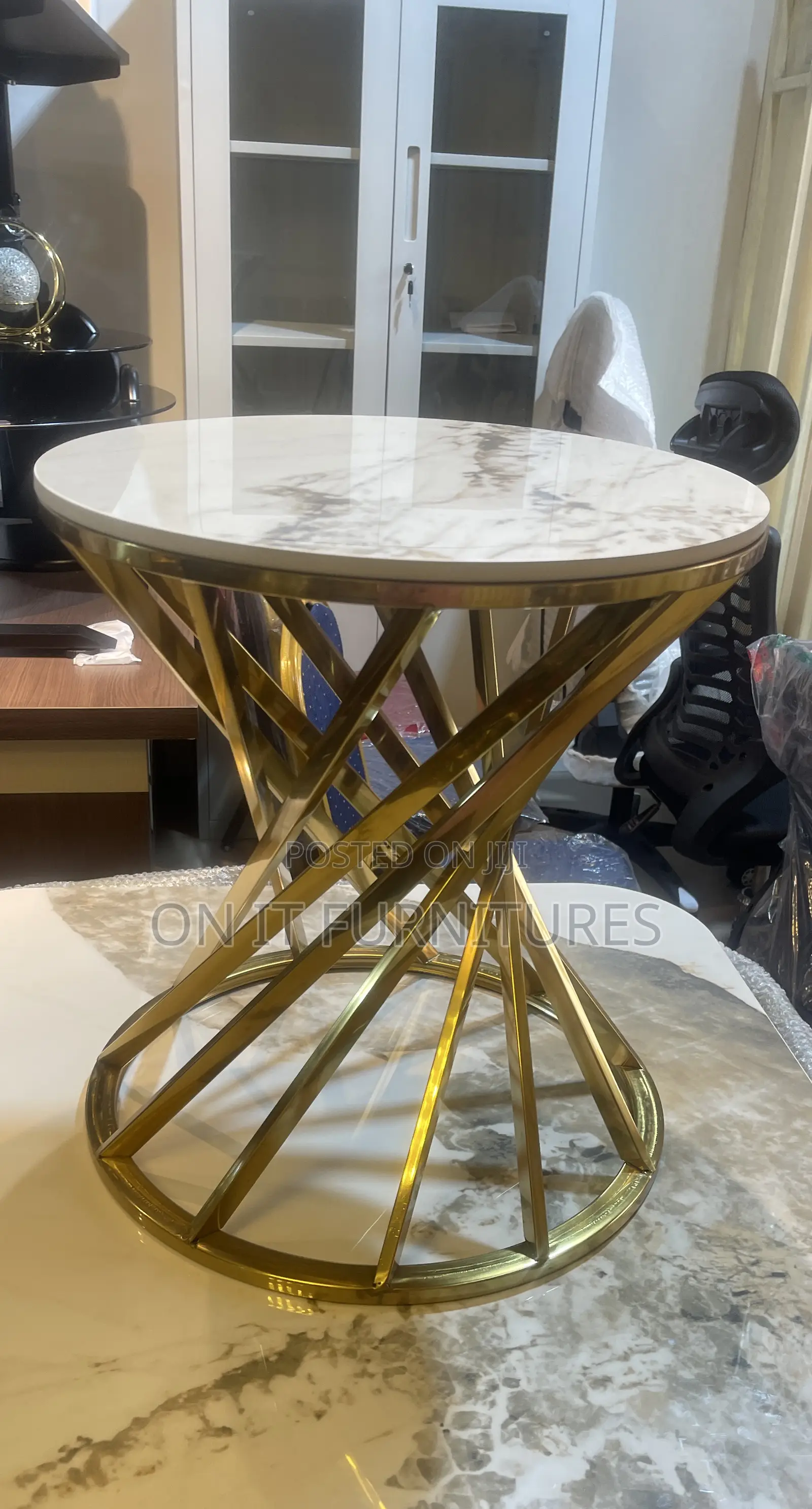 Luxora Marble Gold Center Table –Timeless Elegance for Modern Spaces