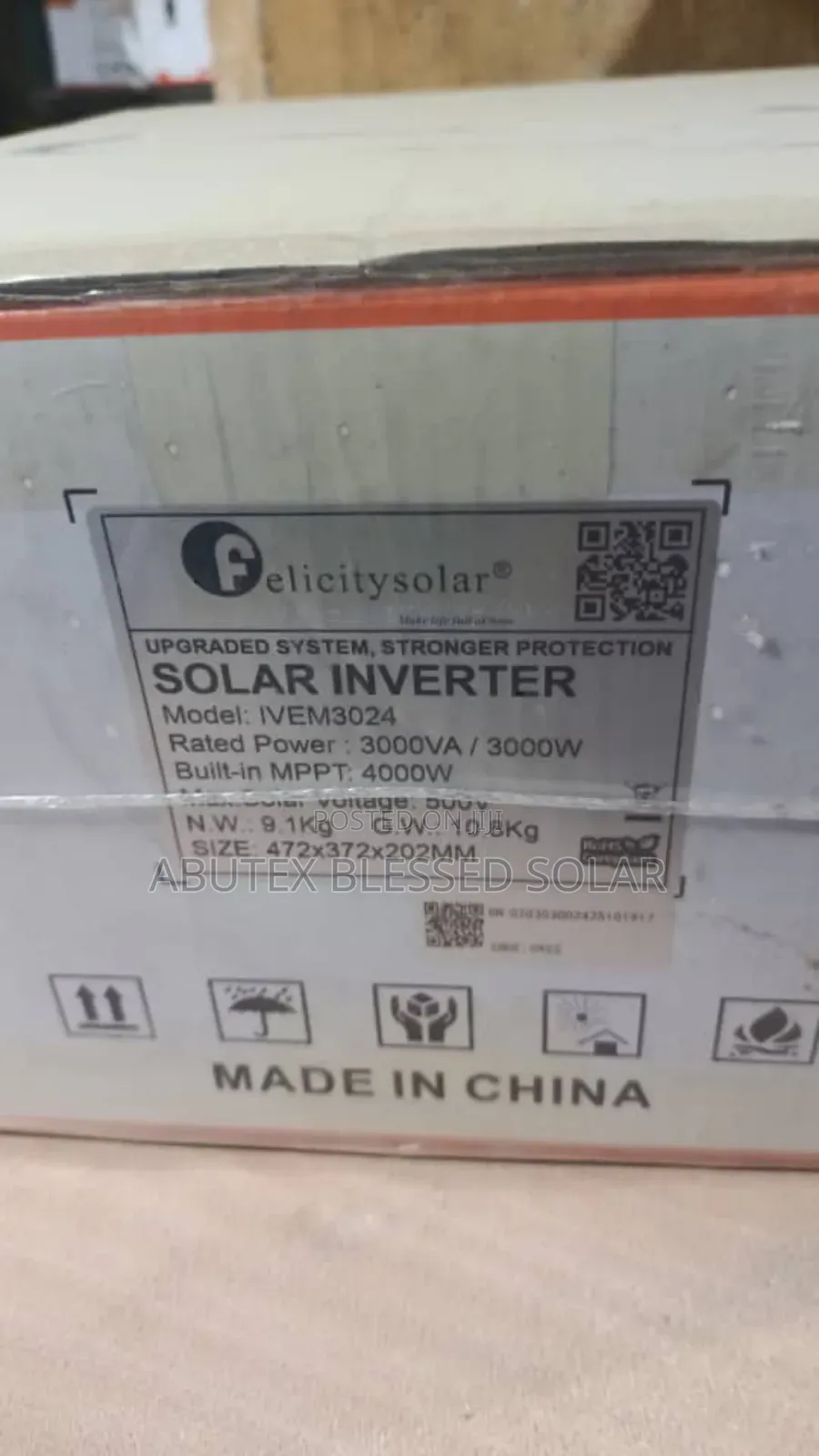 3kva 24v Ivem Felicity Solar Inverter Hybrid