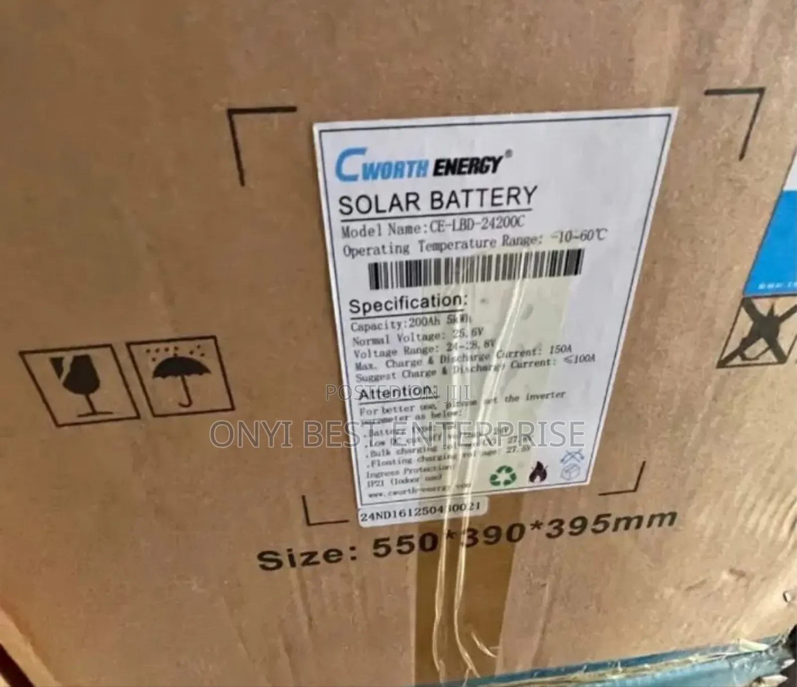 C-Worth Energy Lithium Ion Phosphate Battery 5kwh-24v