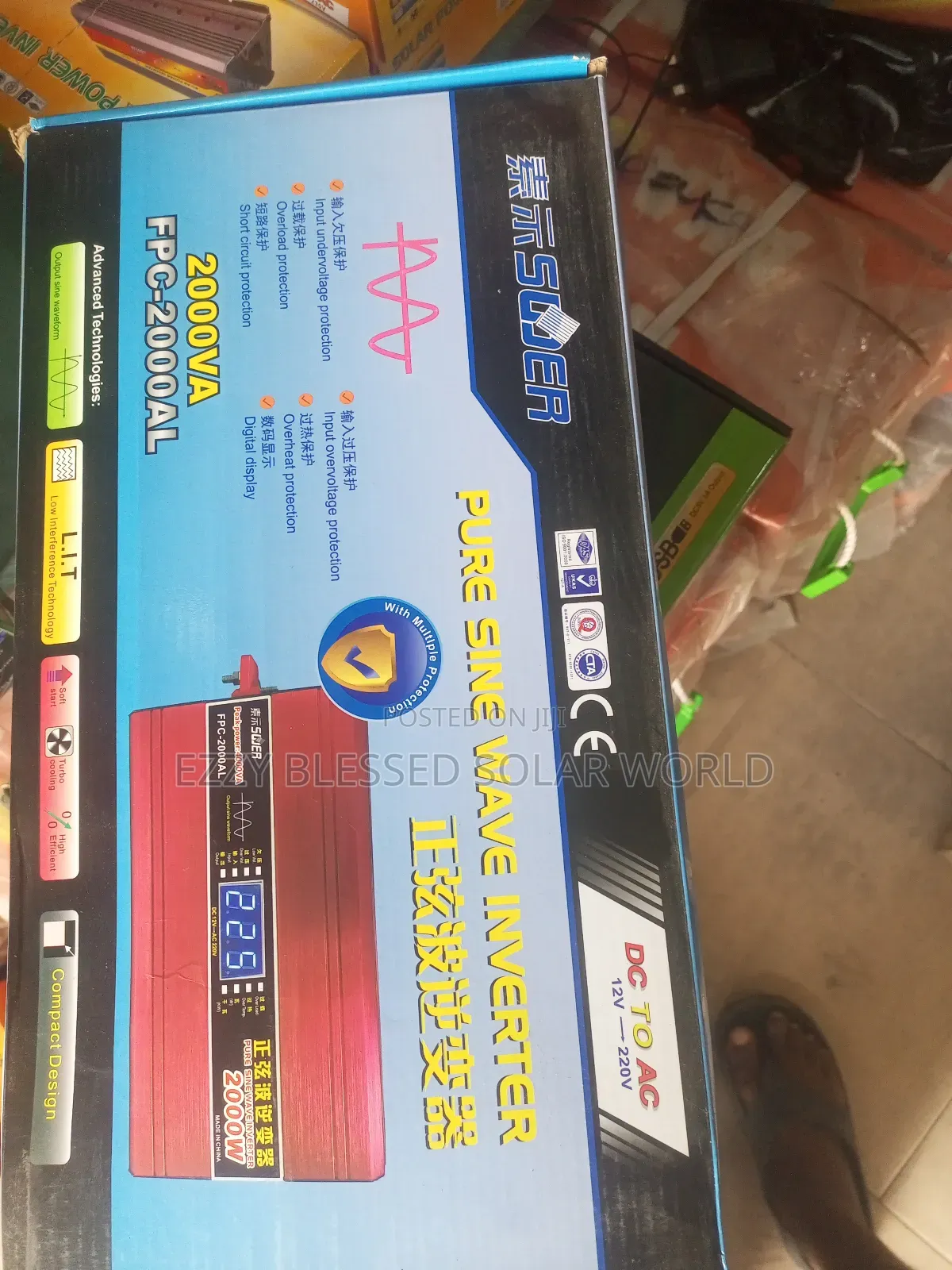 Pure Sine Wave Inverter 2000w 12v
