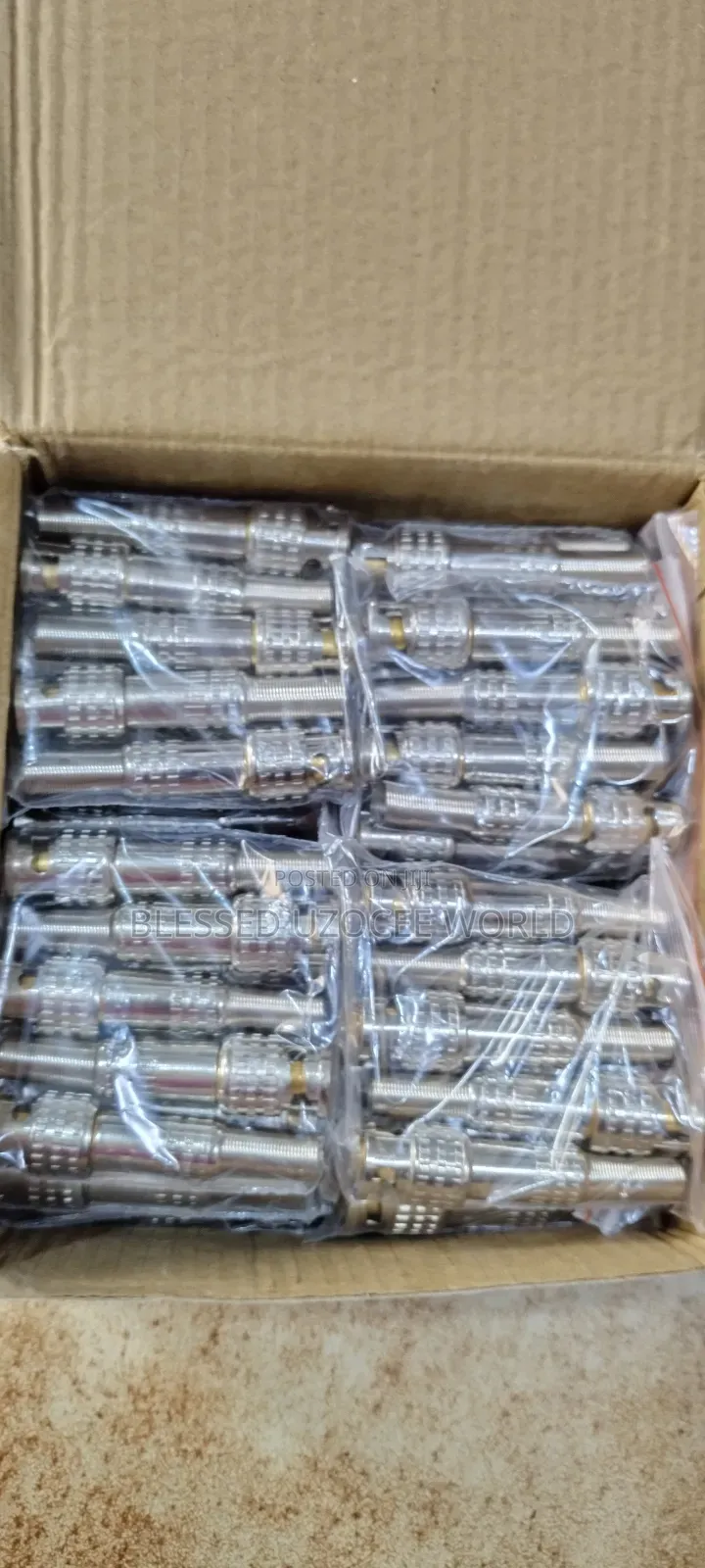 100pcs BNC Plug Connector for Cameras,Cctv Camera System,Video/Monitor