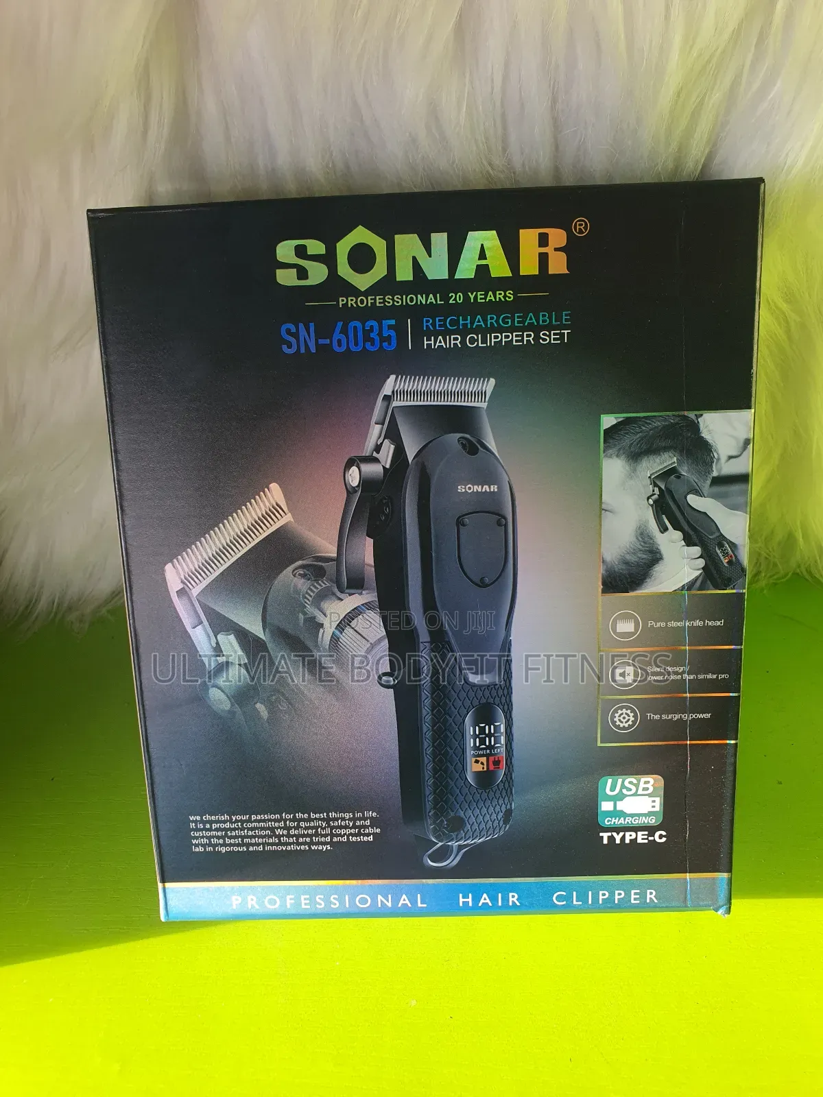 Brand New Sonar Sn-6035 Rechargeable Hair Clipper With Accessories