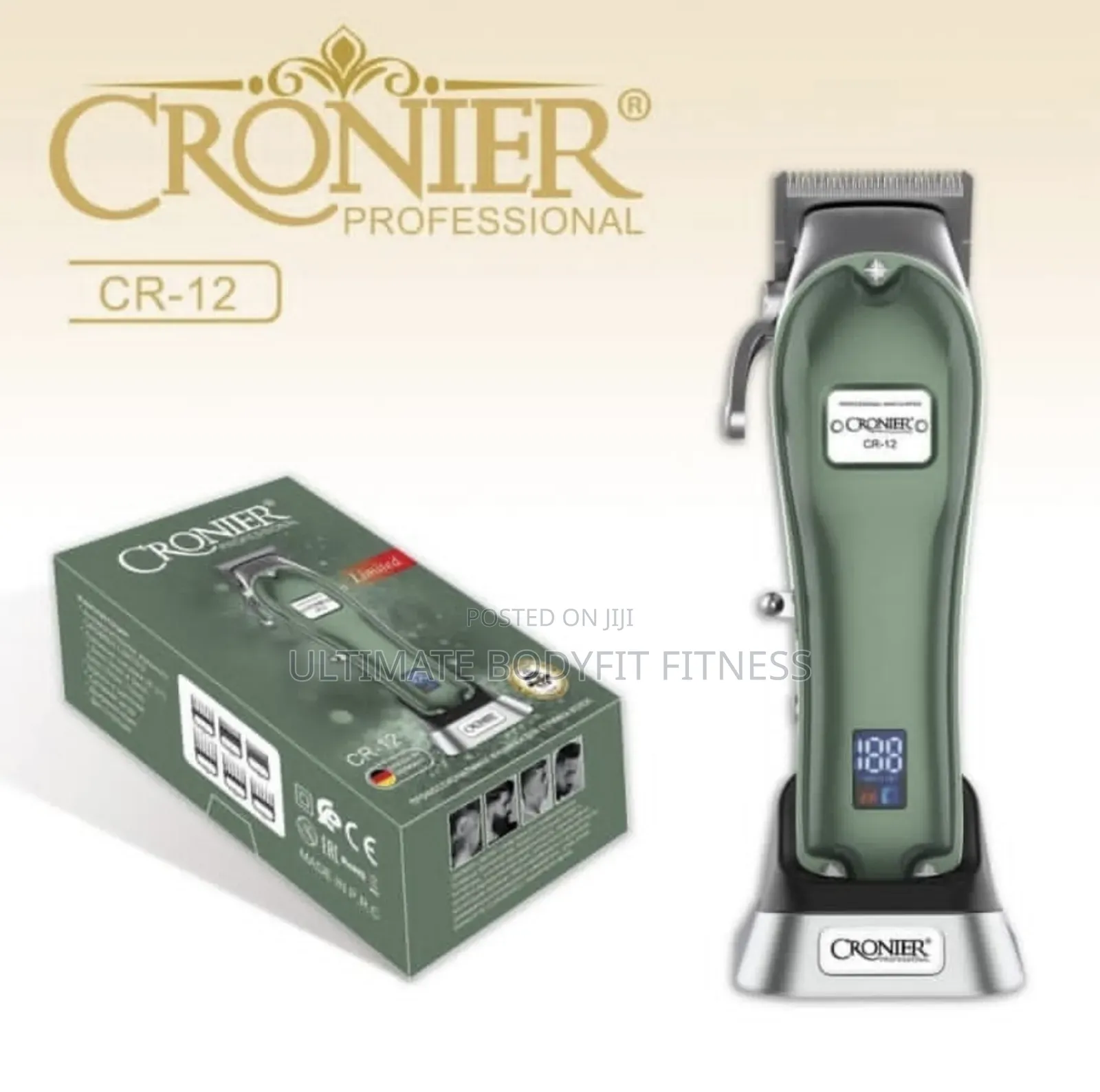 Brand New Cr-12 Cronier Cordless Professional Hair Clipper