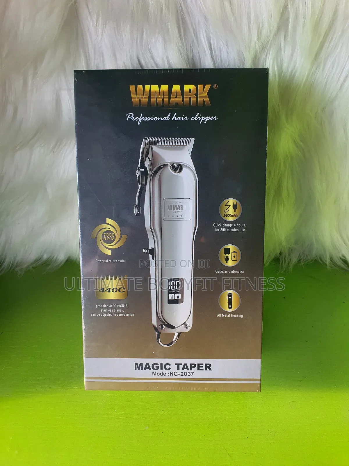 Brand New Wmark Ng-2037 All-Metal Cordless Hair Clipper 2500ma