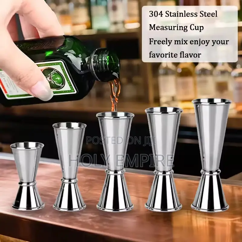 30/60ml Measure Cups Cocktail Shot Drink Spirit Jigger Mixed