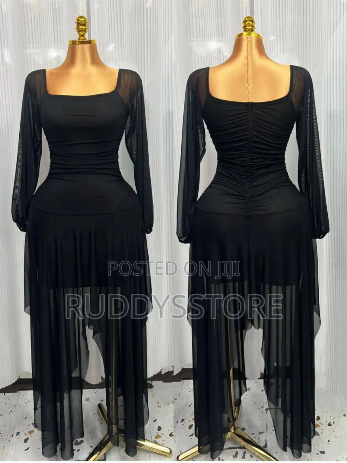 Asymmetric Mesh Dress