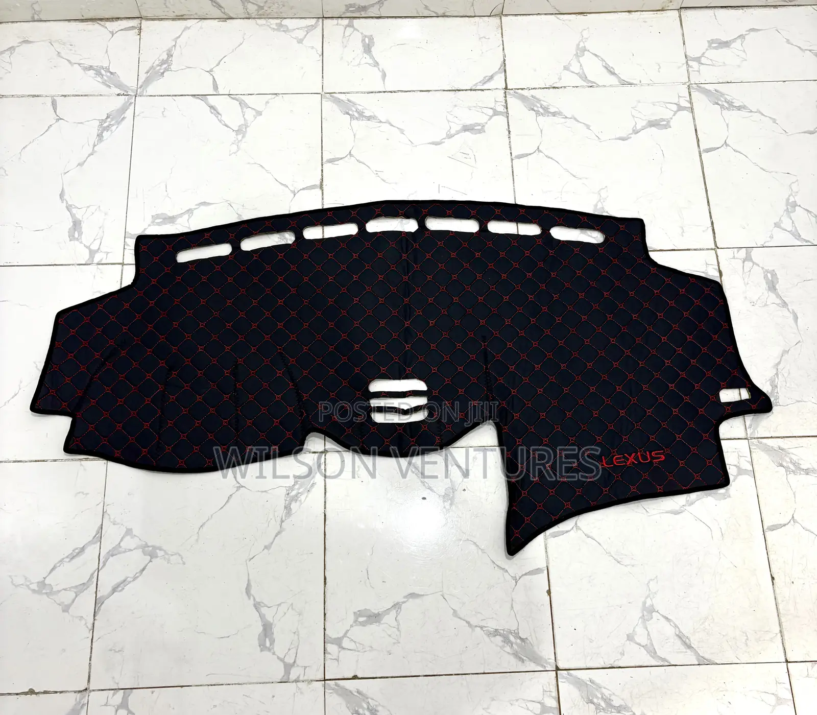 Lexus Rx330 Draft Tiles Dashboard Cover Red Black