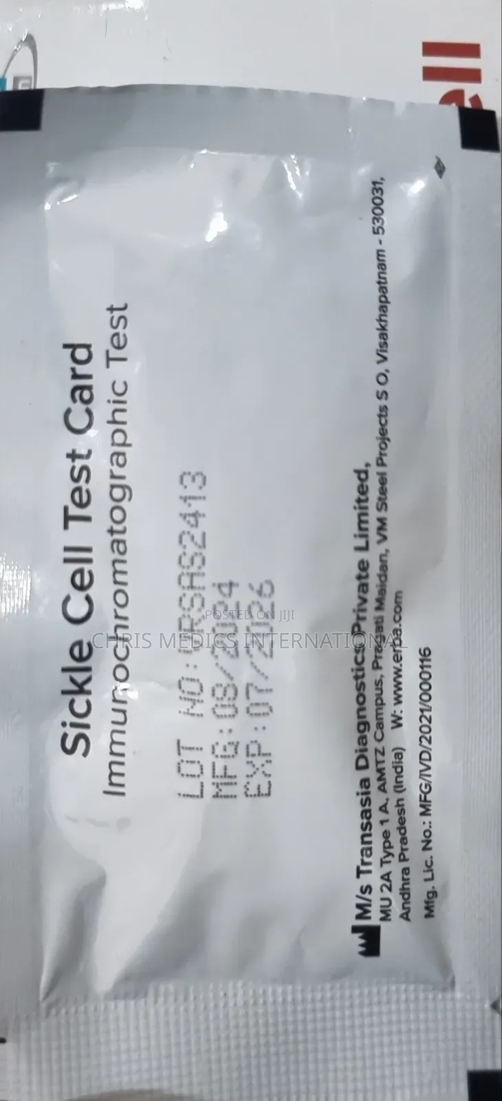Sickle Cell Test Kit