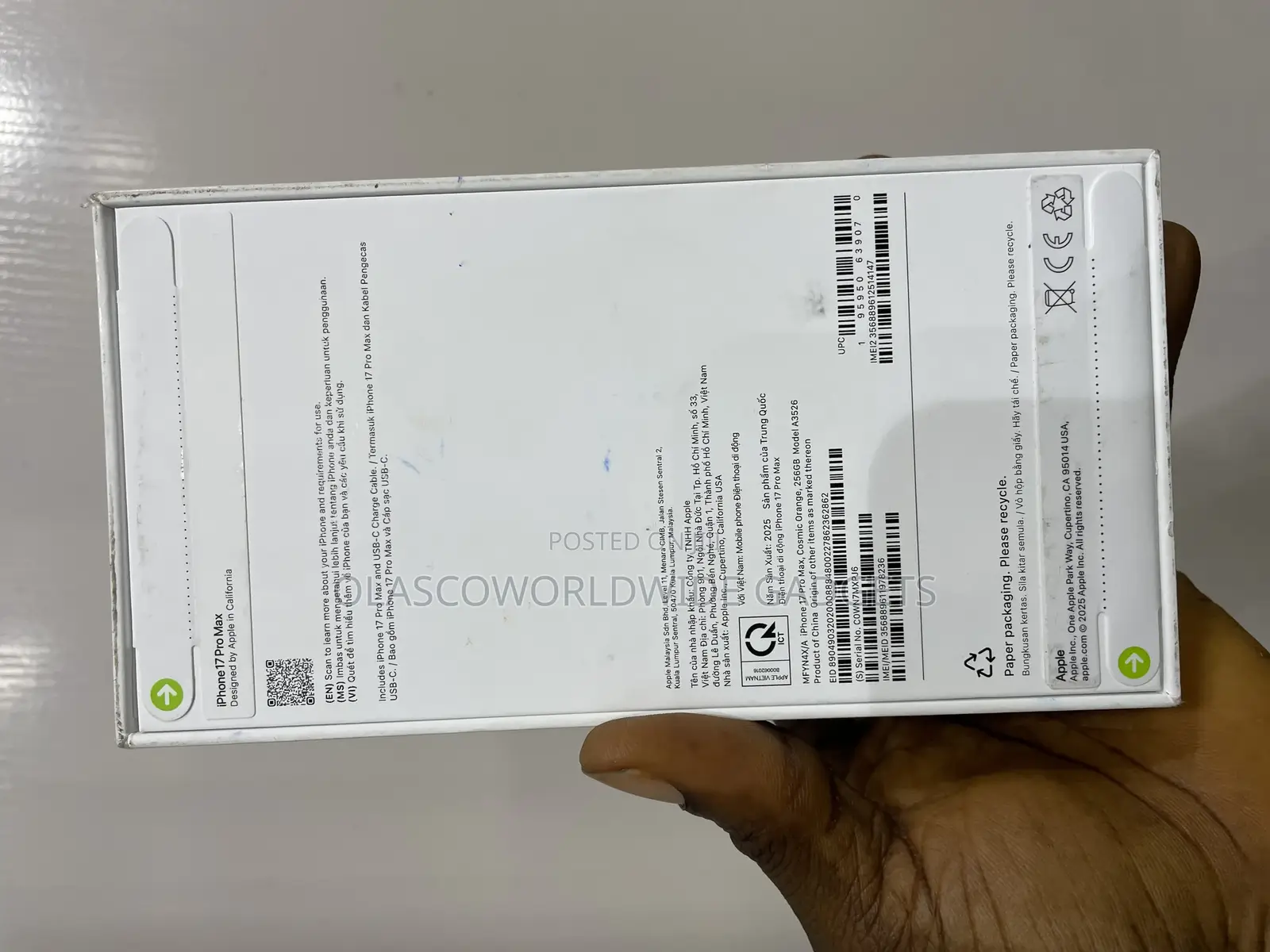 New Apple iPhone 17 Pro Max 256 GB Orange