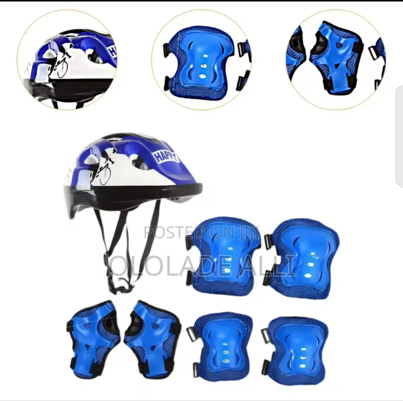 7pcs Set Kids Helmet for Boys and Girls