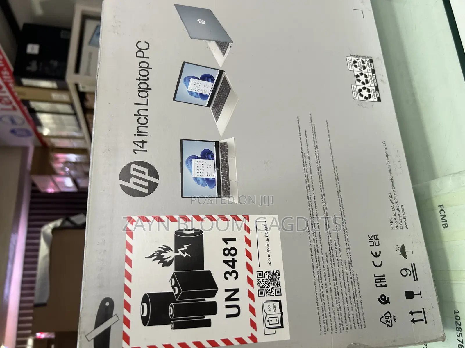 New Laptop HP 14S 8GB Intel Core i3 SSD 256GB