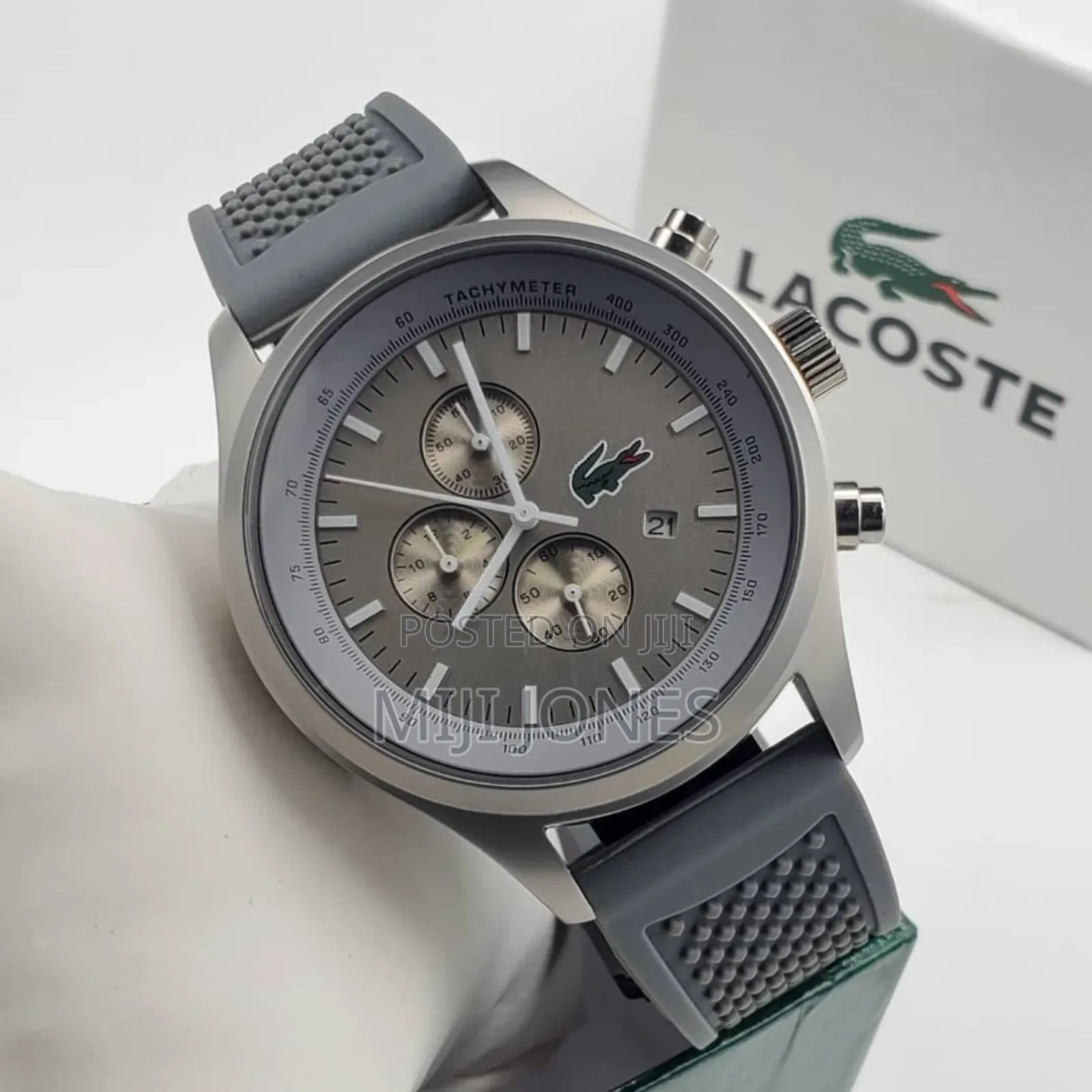 Lacoste Men's Silicone Strap Chronograph Watch - Battery Powered*
