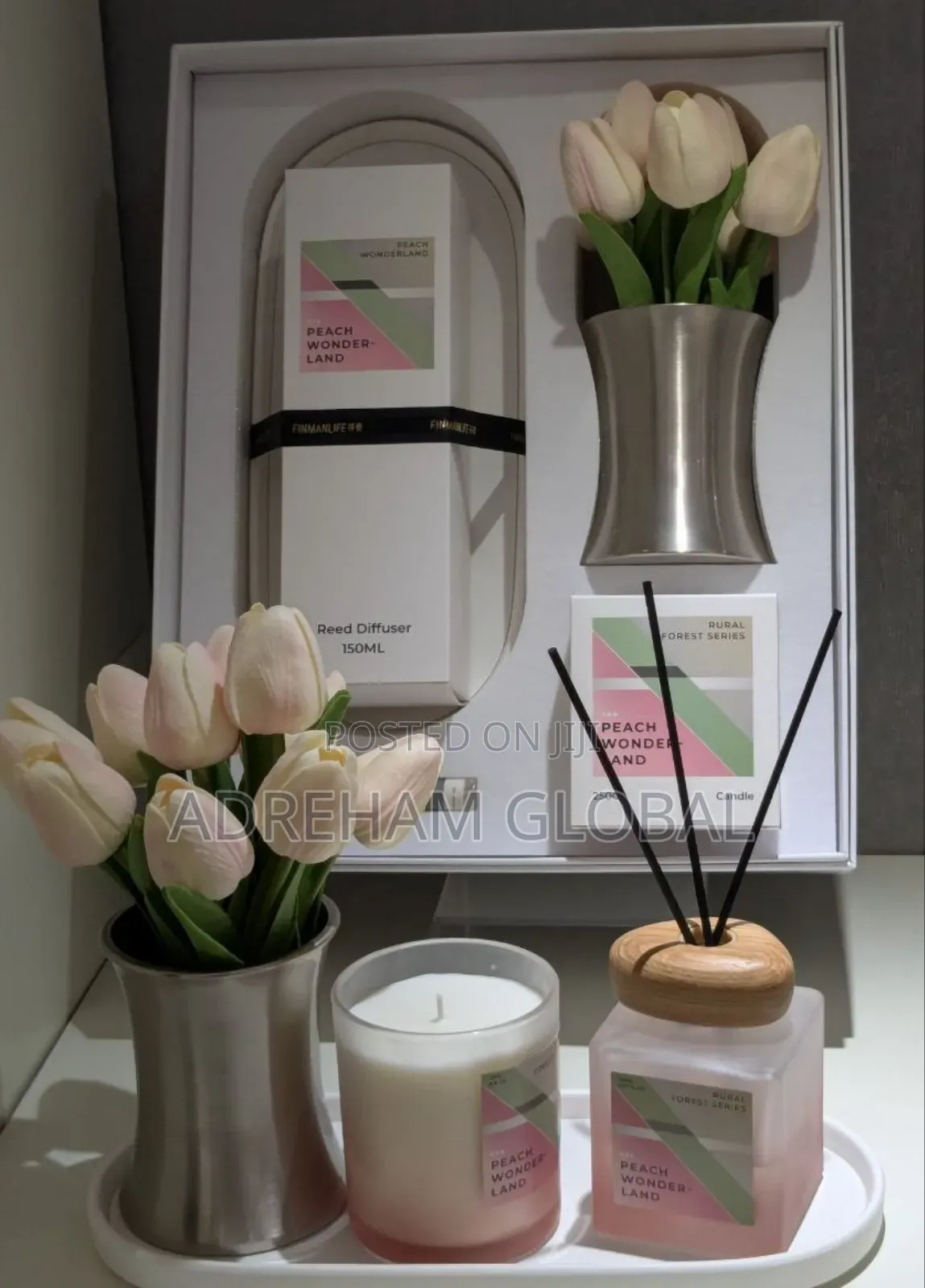 Finmanlife Scented Candles Diffuser With Decor