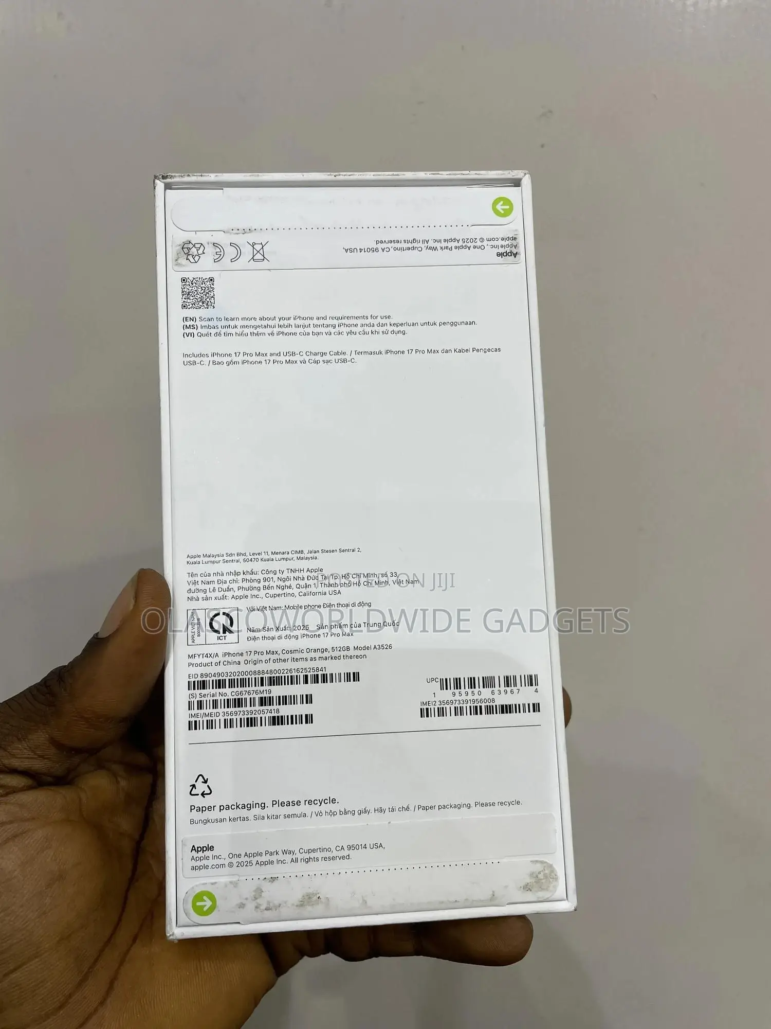 New Apple iPhone 17 Pro Max 512 GB Orange