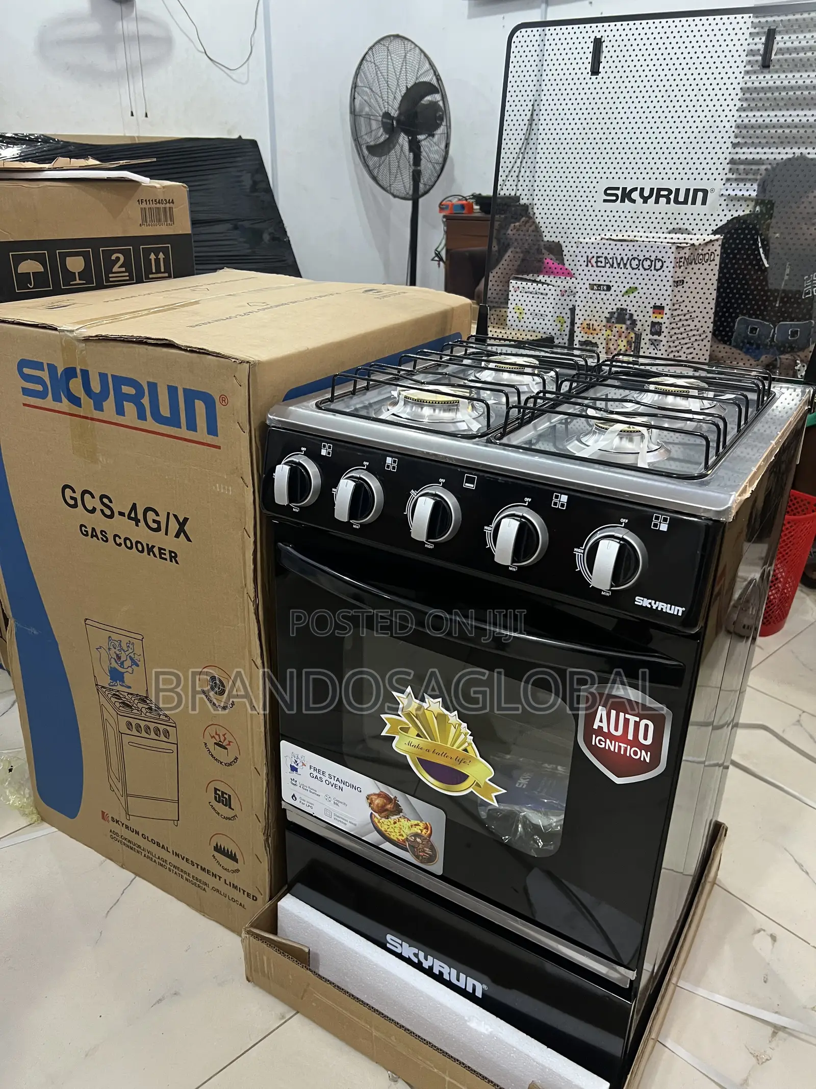Brand New Skyrun GCS-4g/X – 4 Burner Family Gas Cooker