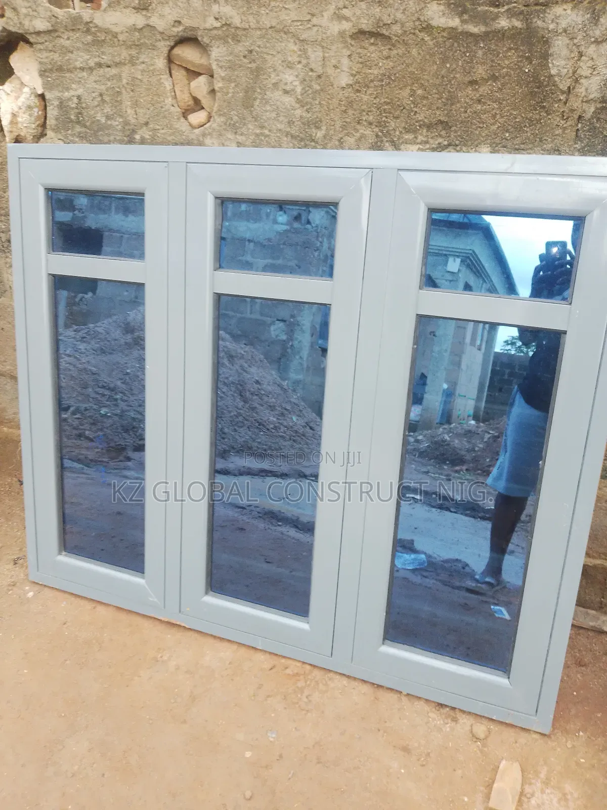 Aluminum Casement Window With Inner Burglary and Net 1500 X 1200