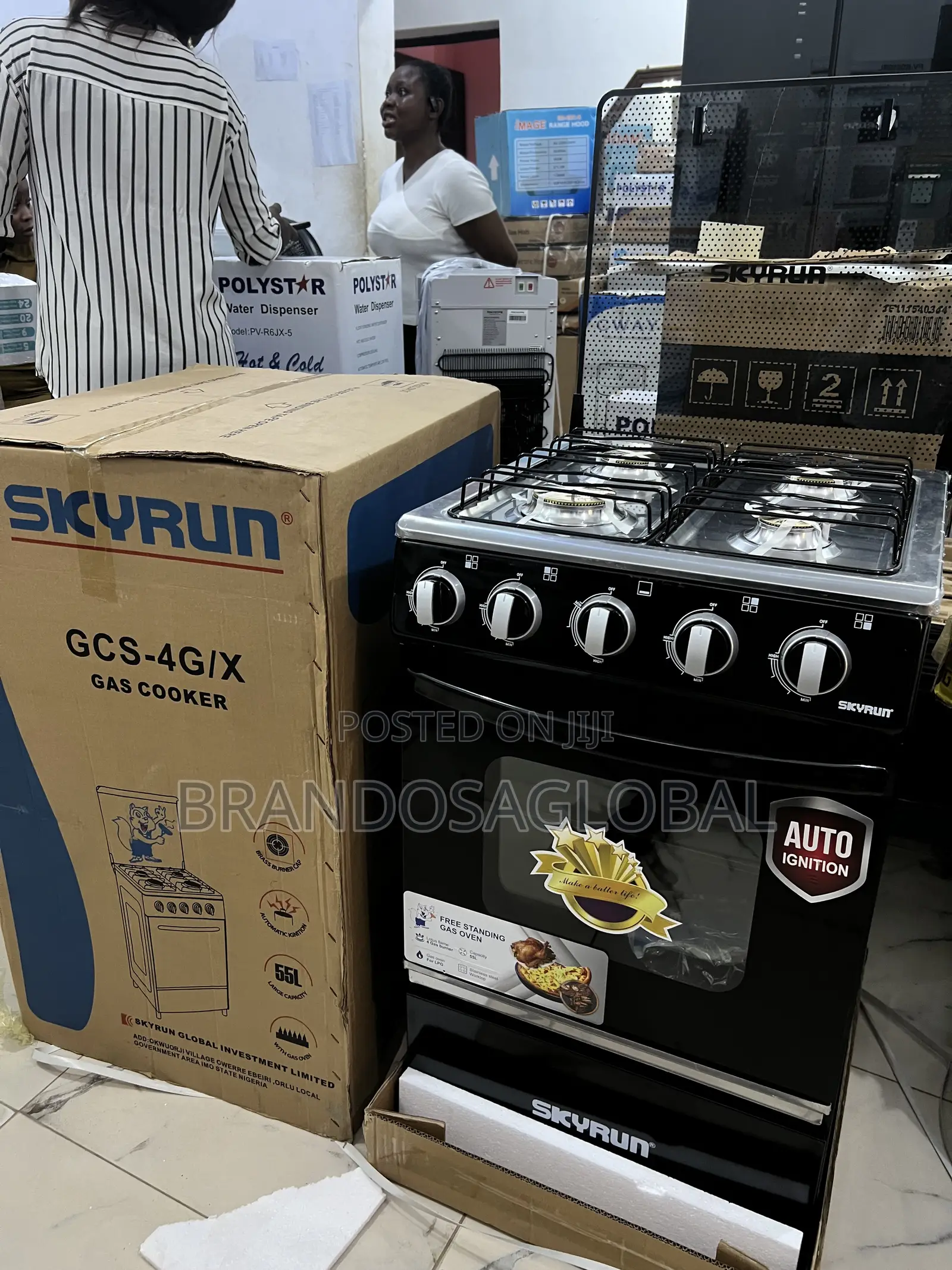 Skyrun 50×50 Gas Cooker – Strong Body, Long Life