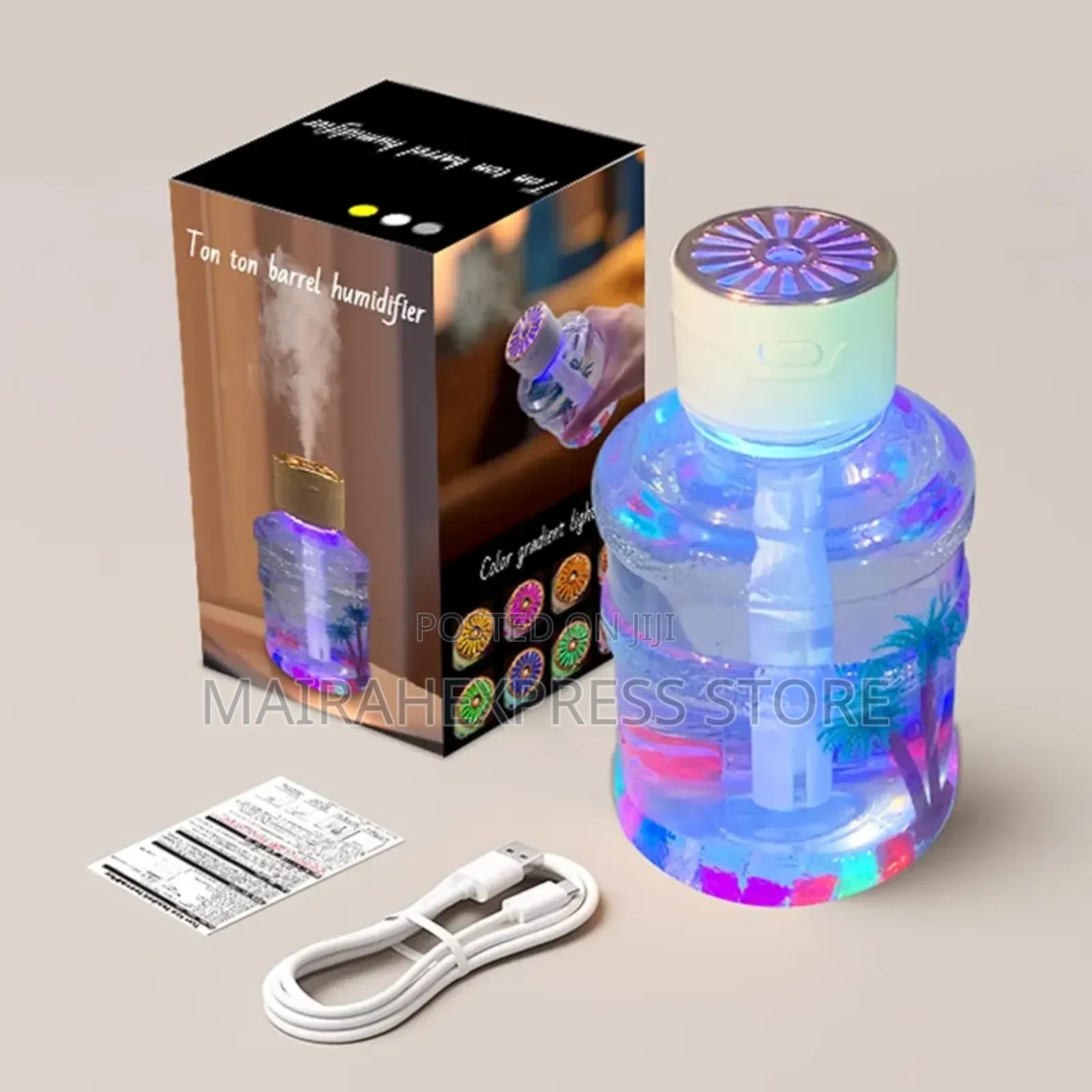 Smart Car Air Freshener Diffuser With Colourful Lights