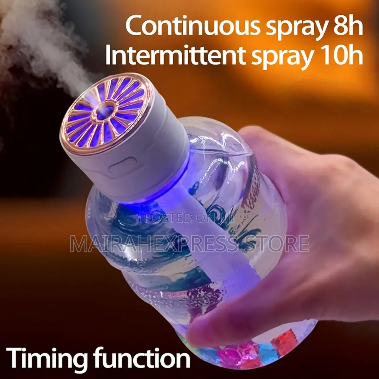 Smart Car Air Freshener Diffuser With Colourful Lights