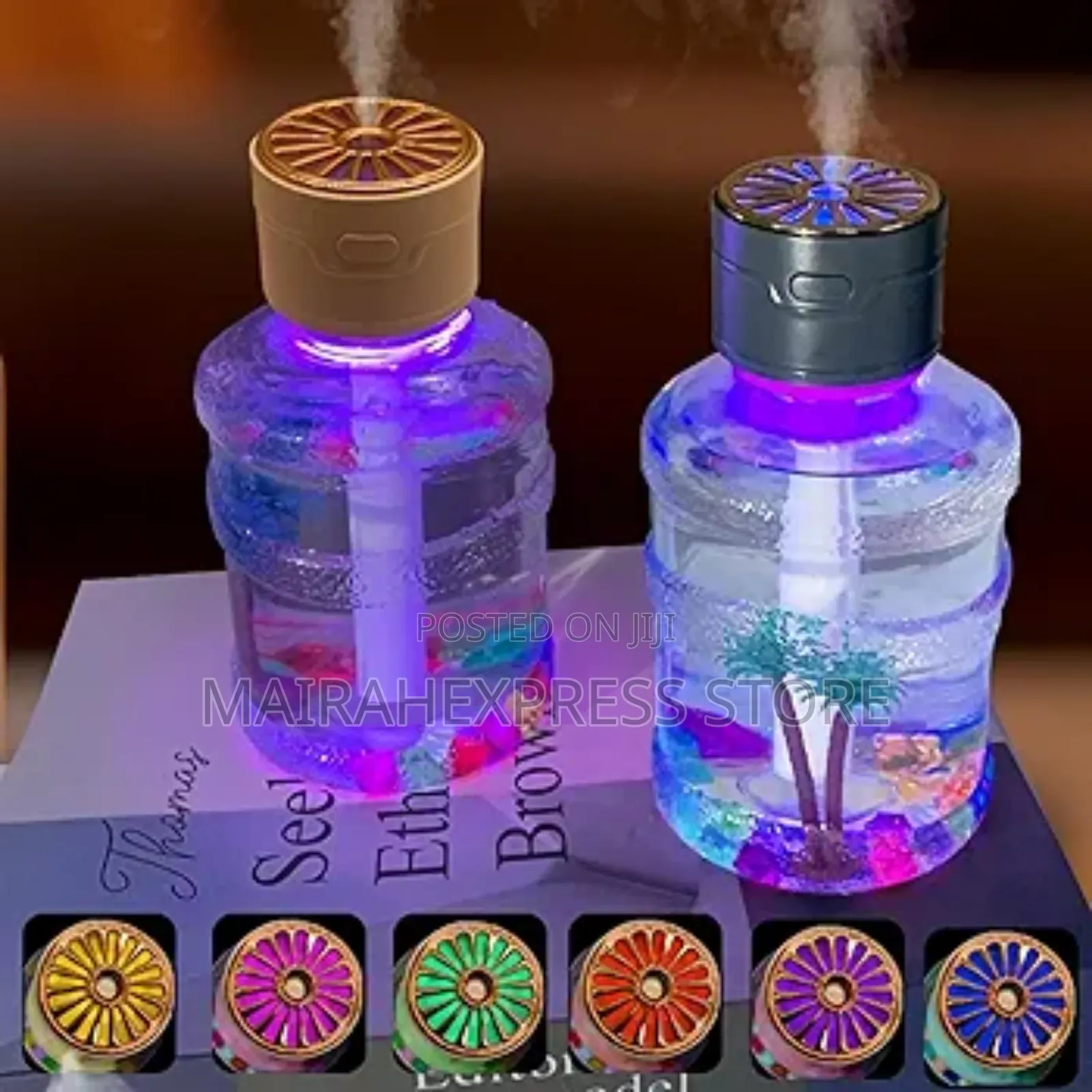 Smart Car Air Freshener Diffuser With Colourful Lights