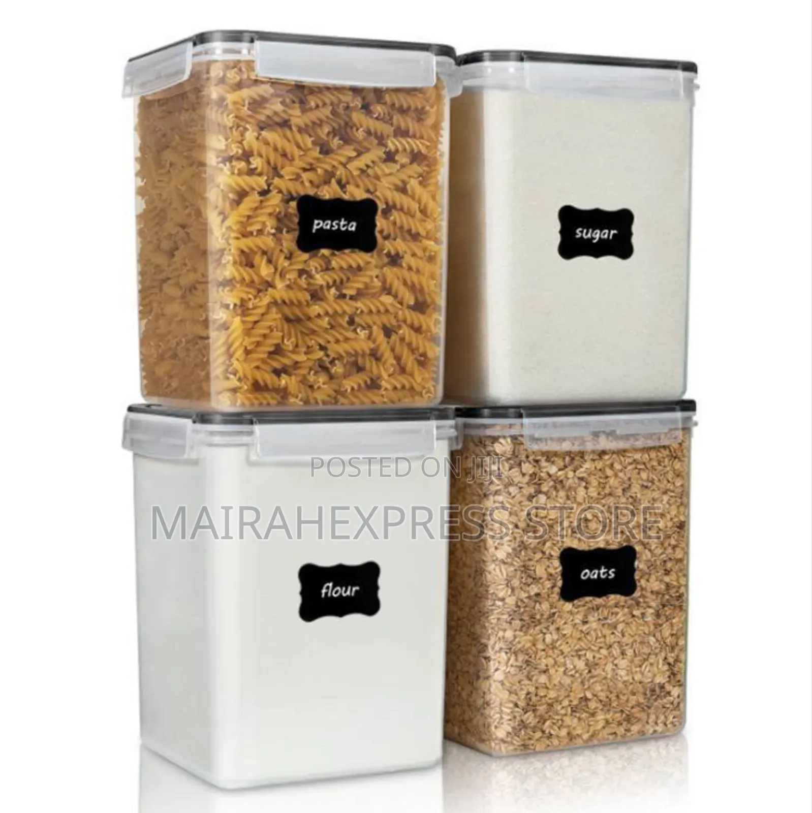 4pcs of 5.2l Airtight Container 
Comes With Label and Pen (2st7)