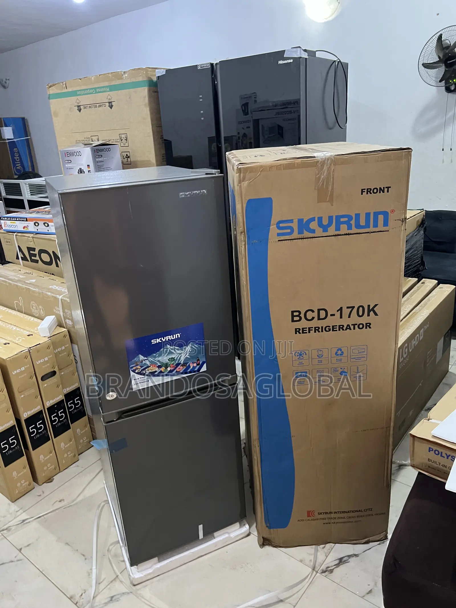 Skyrun BCD- – 2 Door Refrigerator With Bottom Freezer