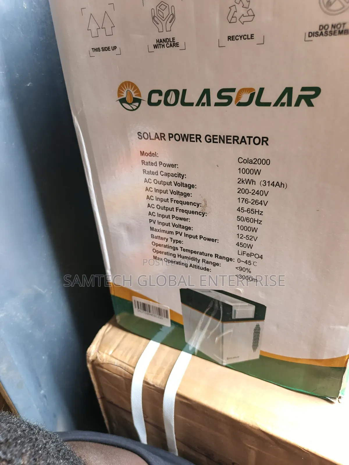 2kwh Cola Solar Generator