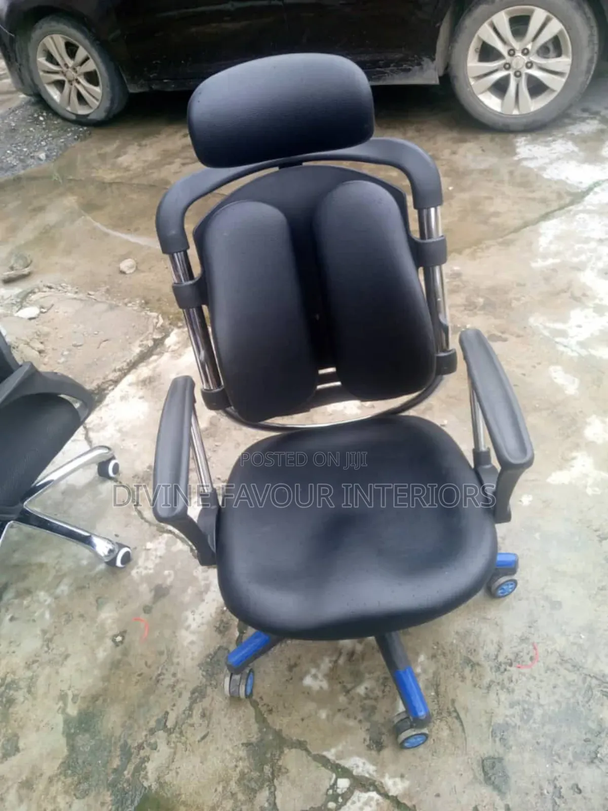 Kidney Leather Office Comfort Chair