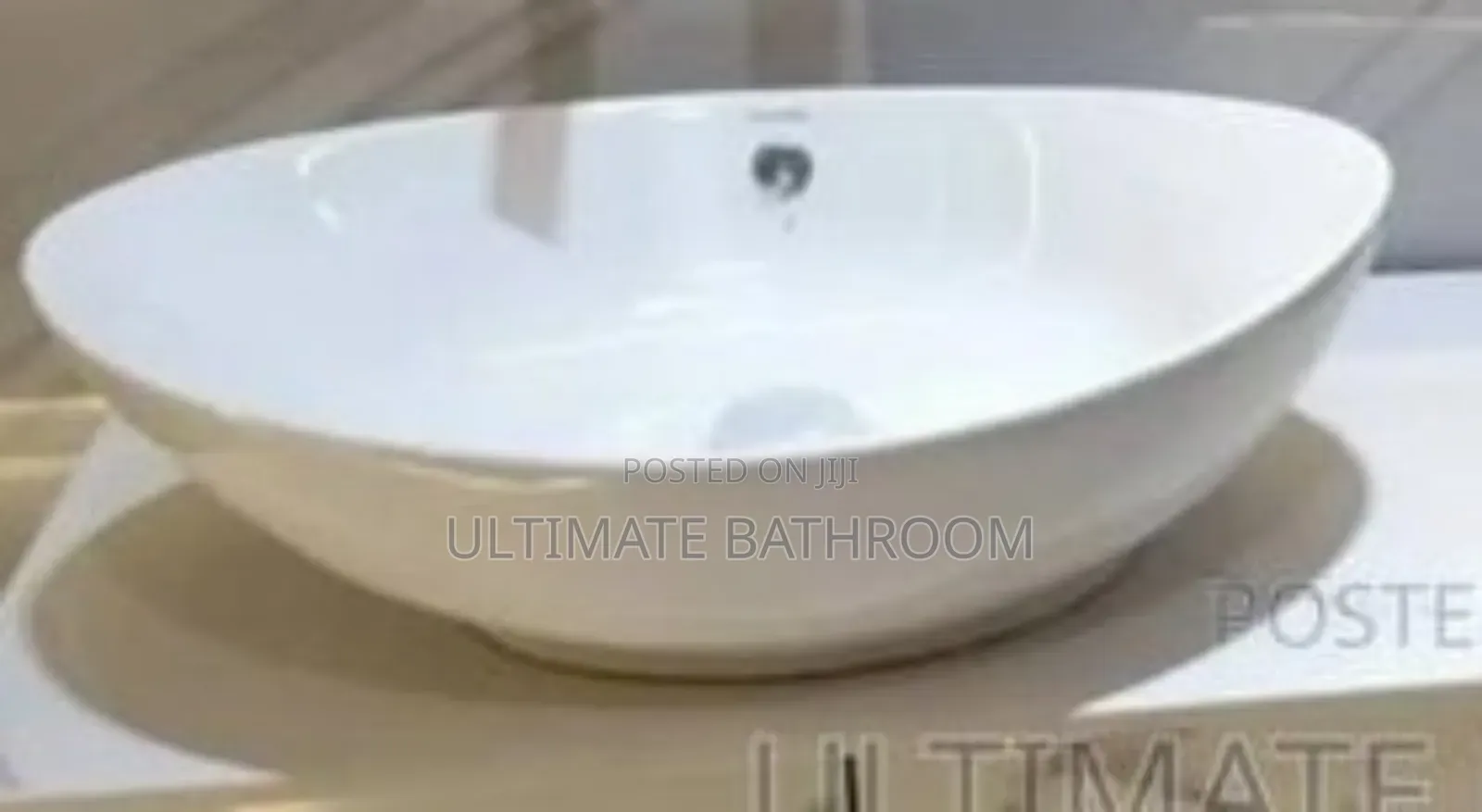 Canoe Shape Table Top Washing Hand Basin