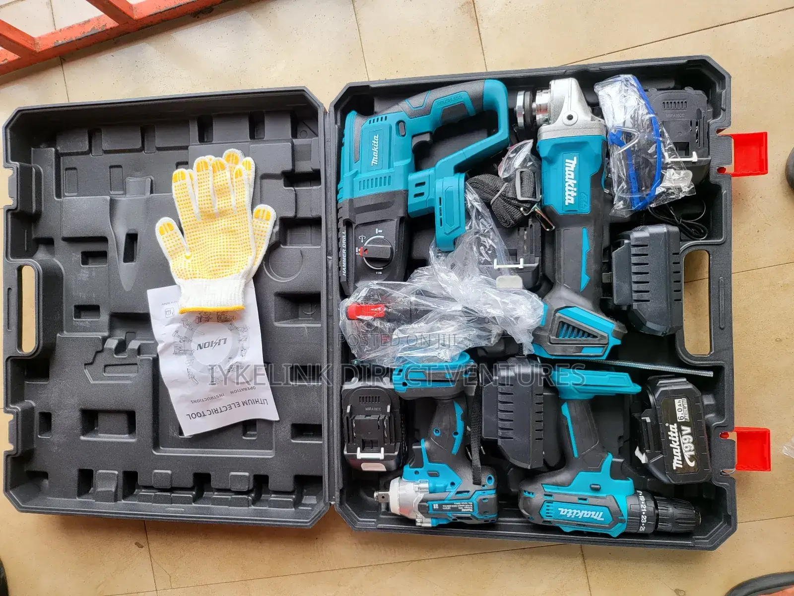 Makita Cordless 4-in-1 Tools Box Set