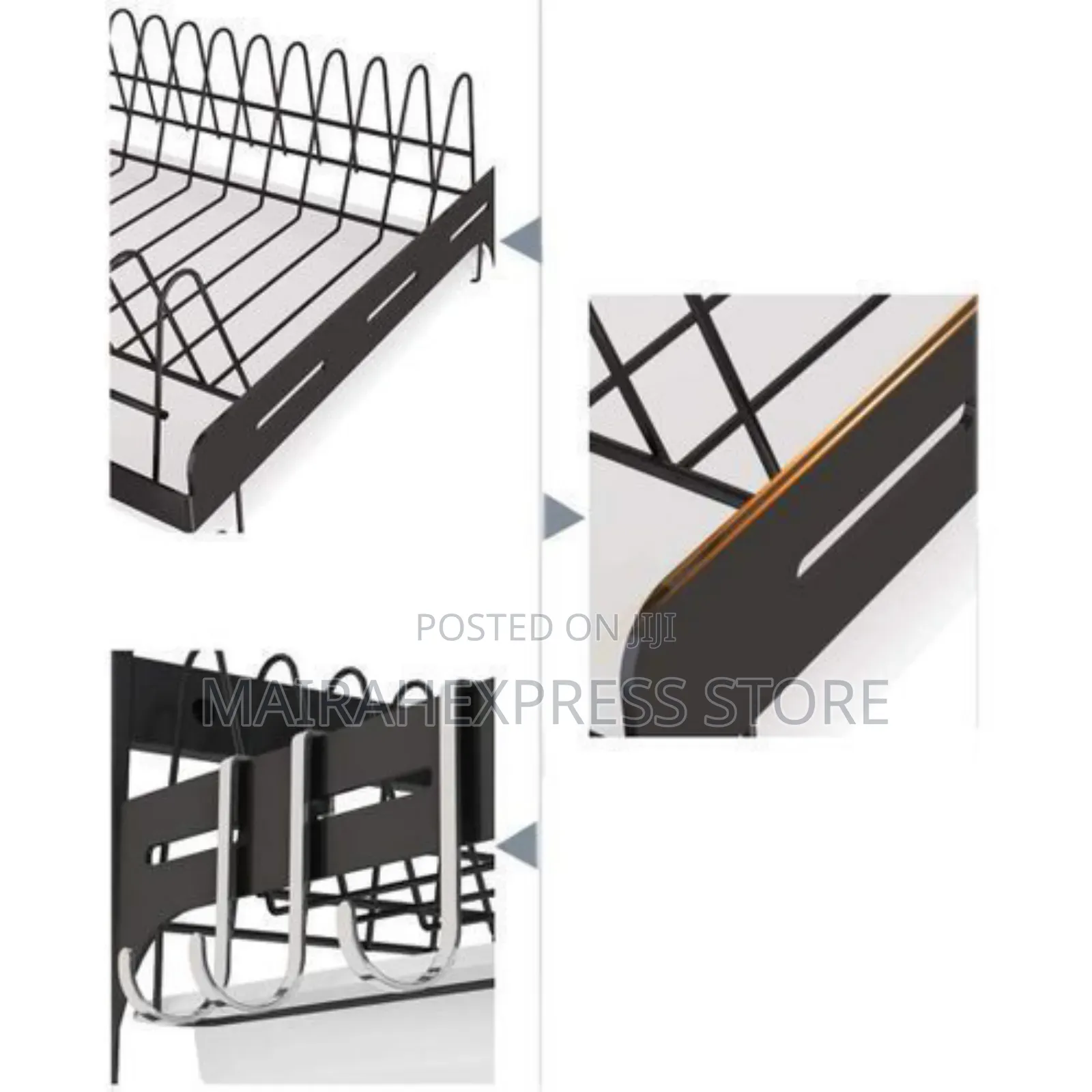 3 Tier Wall Mounted Dish Drainer Dish Drainer Rack Holder (2st7)