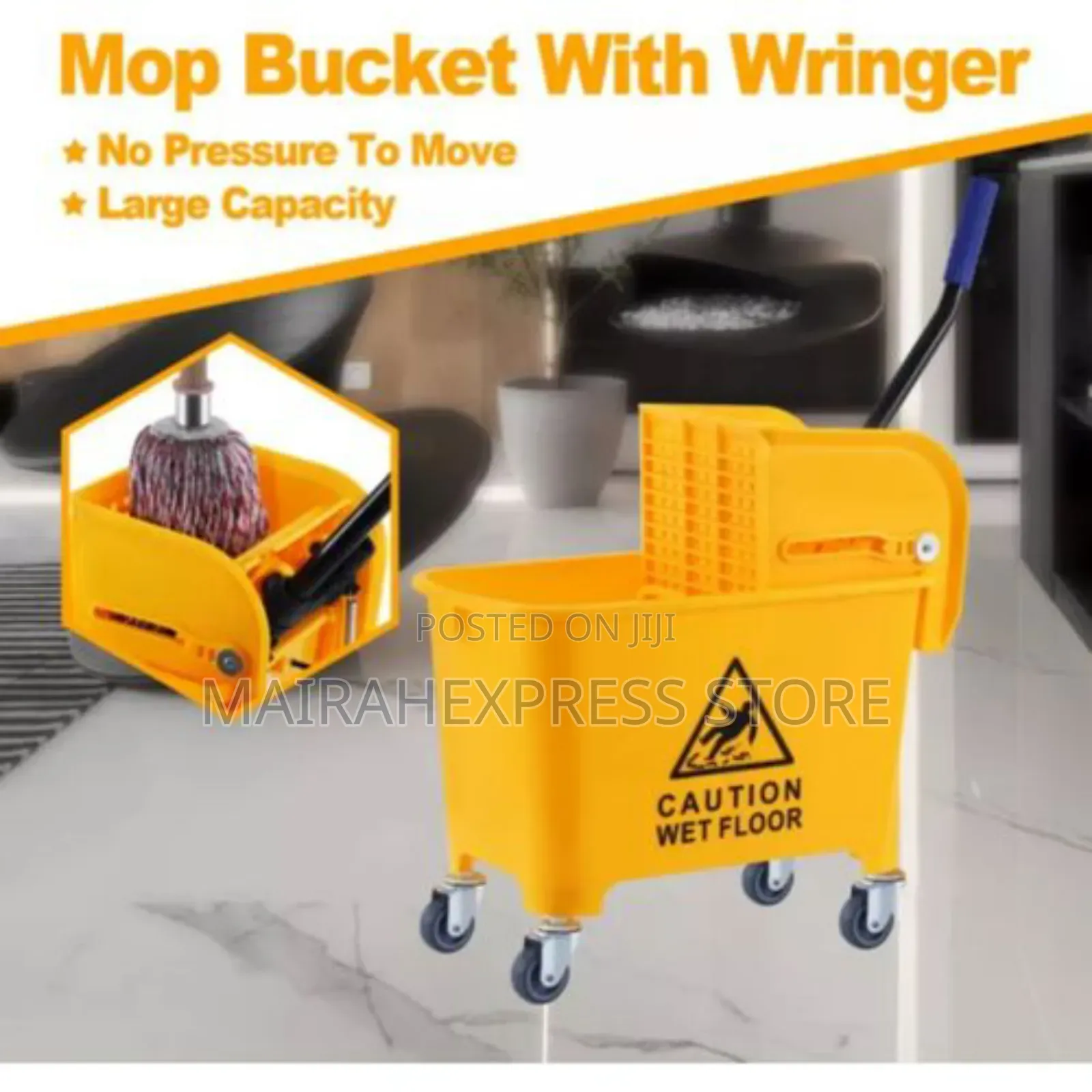 20l Industrial Caution Mop Bucket 
(2st7)