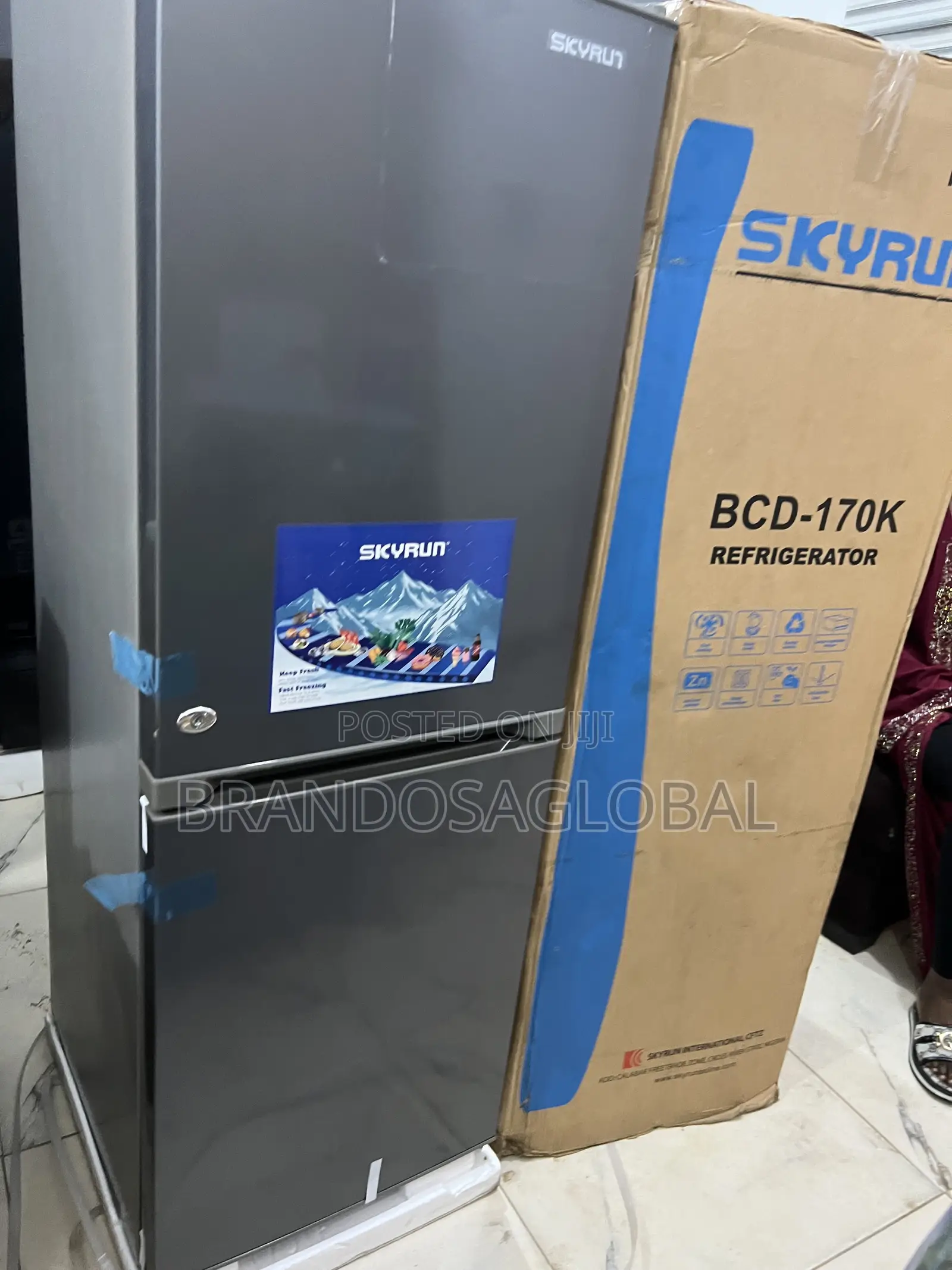 Skyrun 170l Refrigerator – Sleek Double Door With Freezer