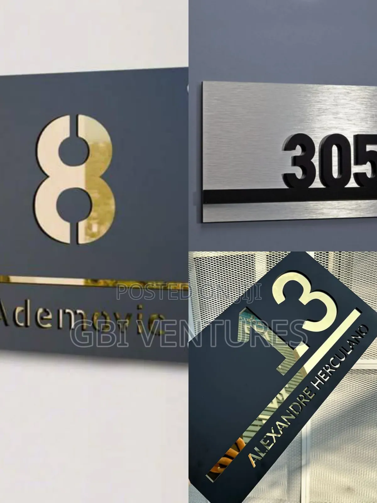 Apartments Number Sign