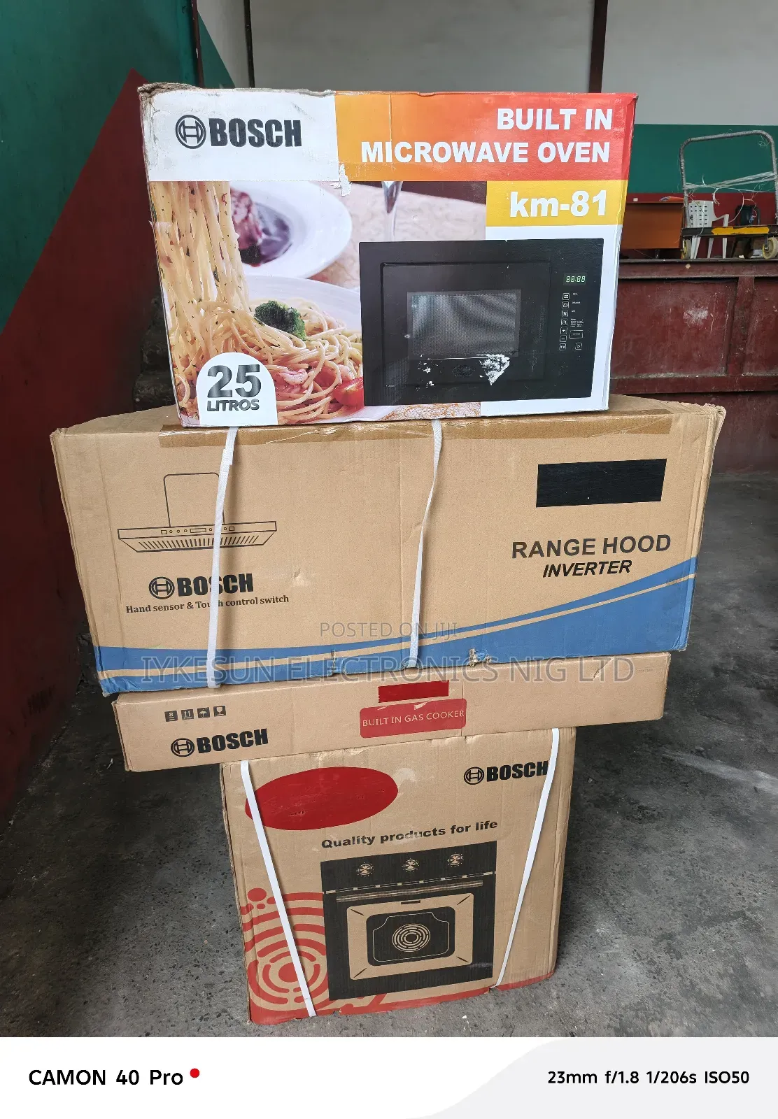 Bosch Kitchen Appliances Set of Cooker, Oven, Microwave, Rage Hood,