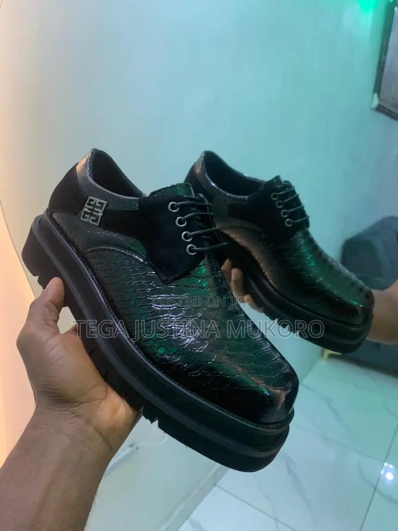 Givenchy Lace Up Closure Leather Shoe