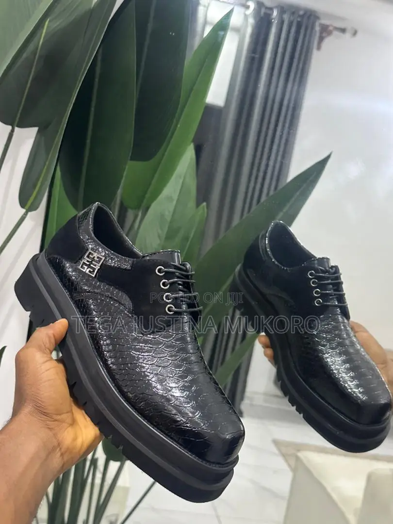 Givenchy Lace Up Closure Leather Shoe