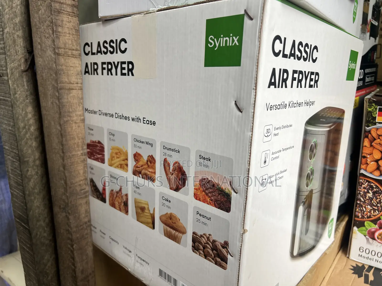 Syinix 6l Classic Air Fryer Versatile Kitchen Helper