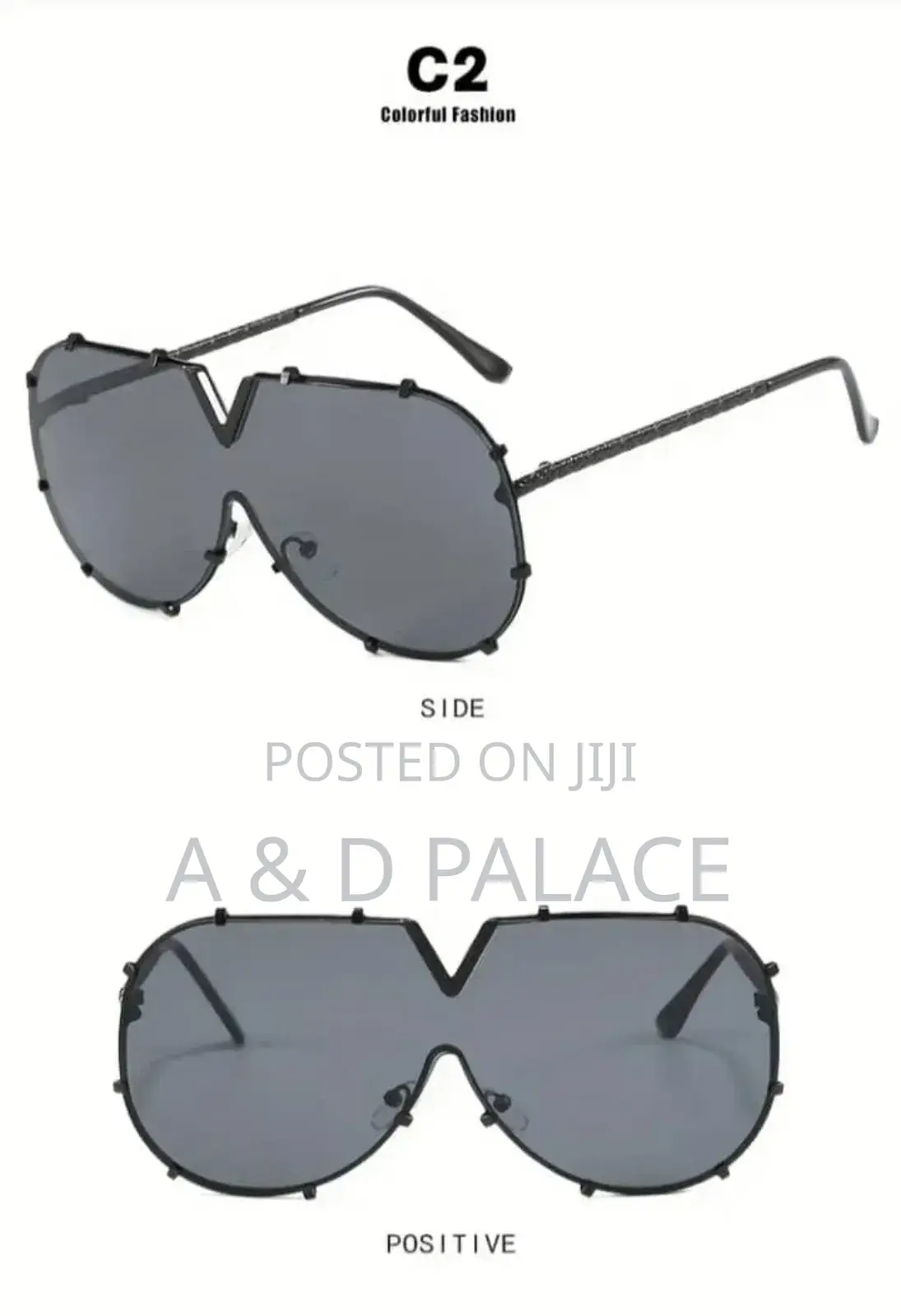 Exaggerated V8 Luxurious Mental Classic Women Glases
