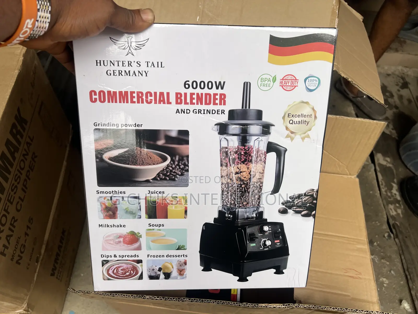 Hunters Tail (Hi-Quality )German Commercial Blender(6000w)