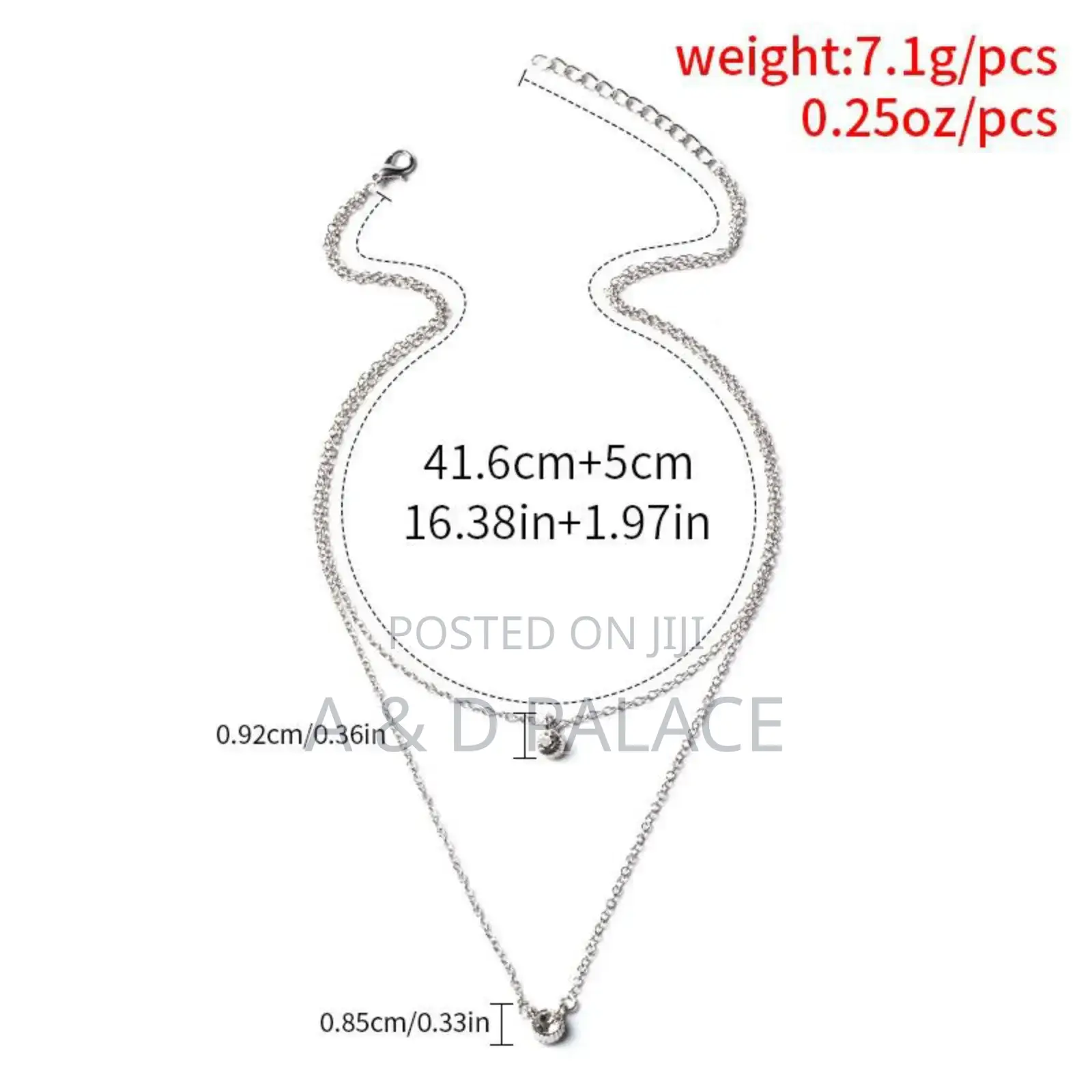 American Non Tanish Necklace With Simple Ball Pendant