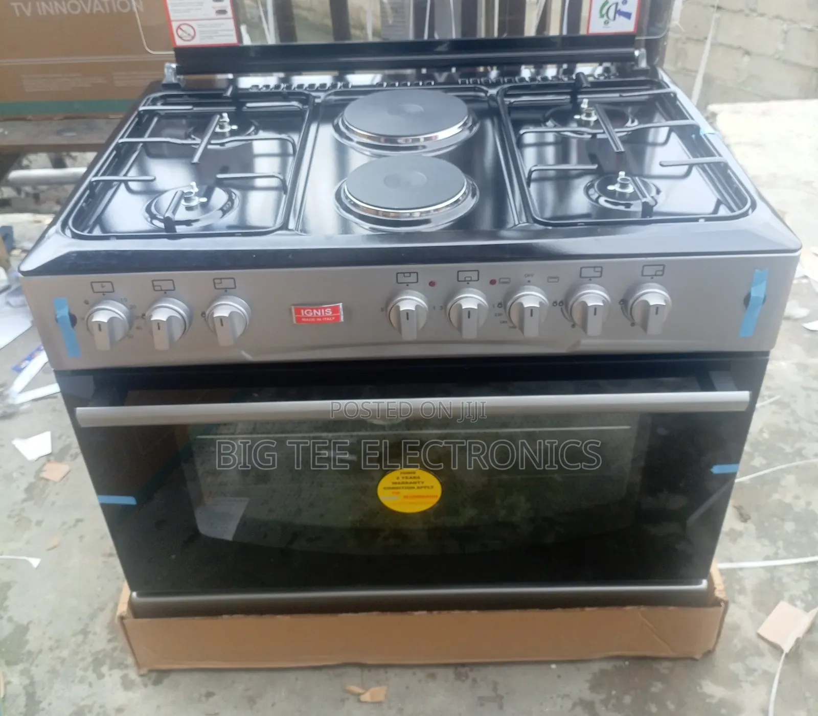 Ignis Cooker 4gas 2electric