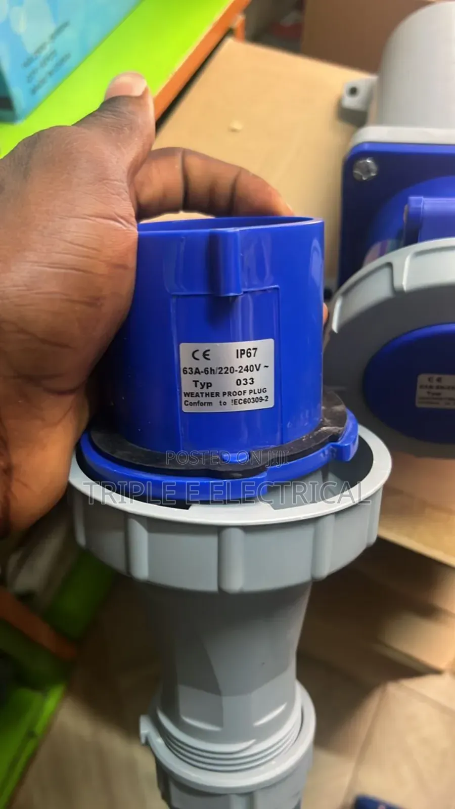 Industrial Socket 63amps 3 Pins Abb