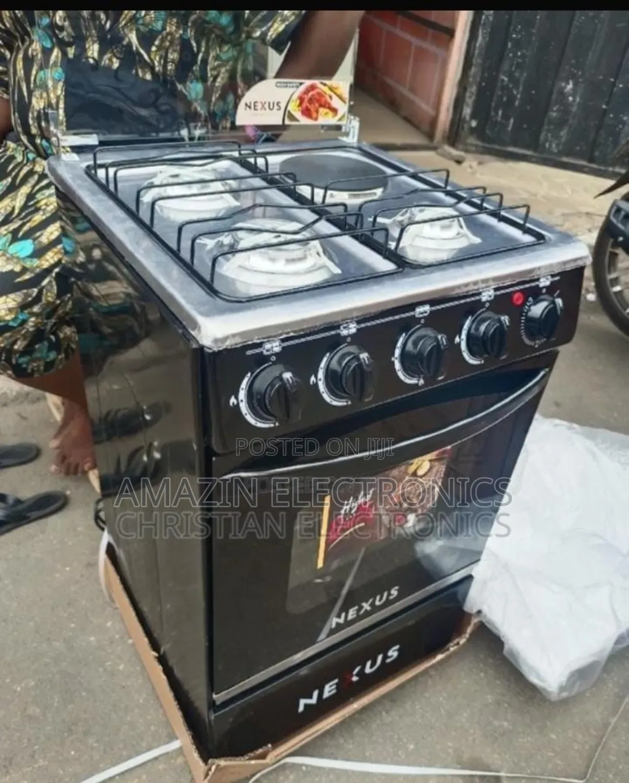 Nexus 3 Burner +1 Electric Standing Gas Cooker