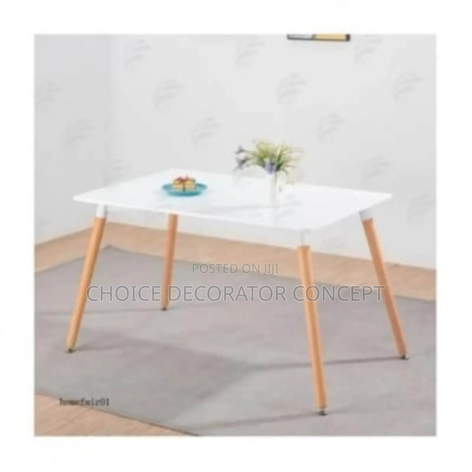 Dinning Table With Wooden Leg