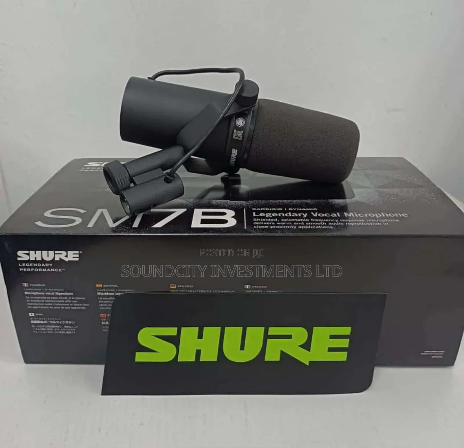 Shure Sm7b  Studio, Zoom And Podcast Microphone.