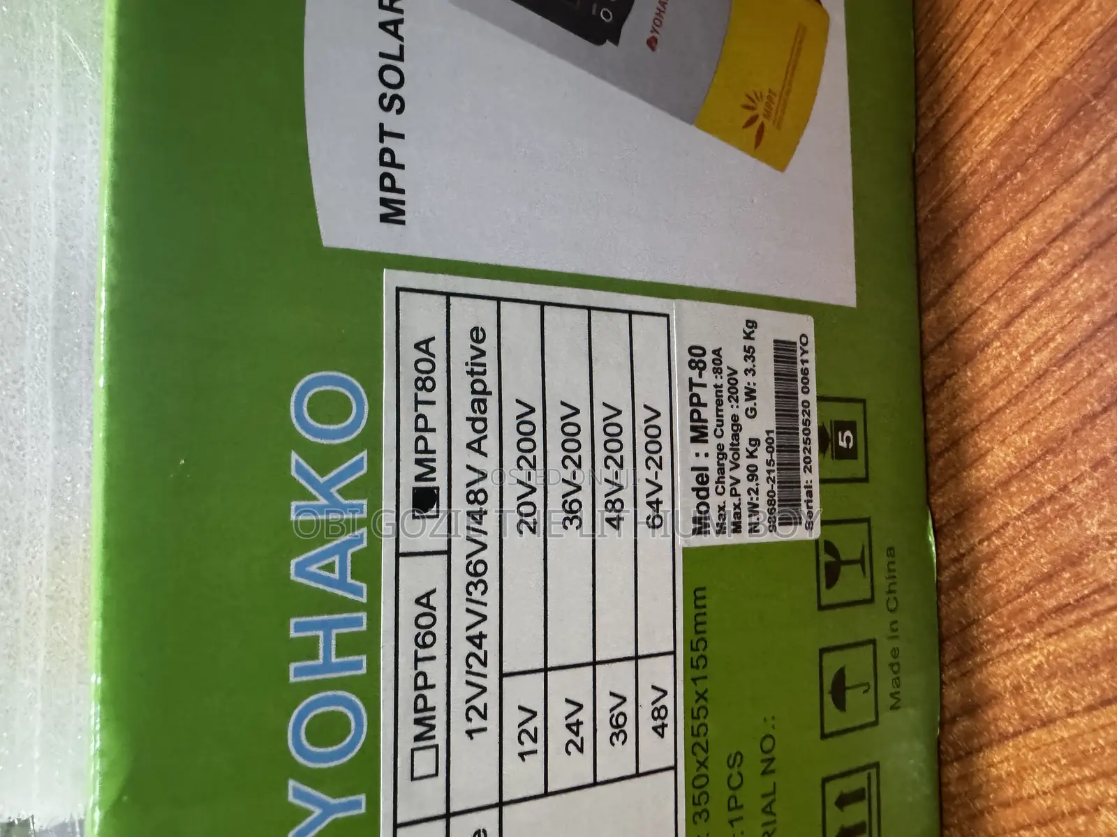 Best Yohako Seller. 80ah Yohako MPPT Solar Charger Controller 800000ah