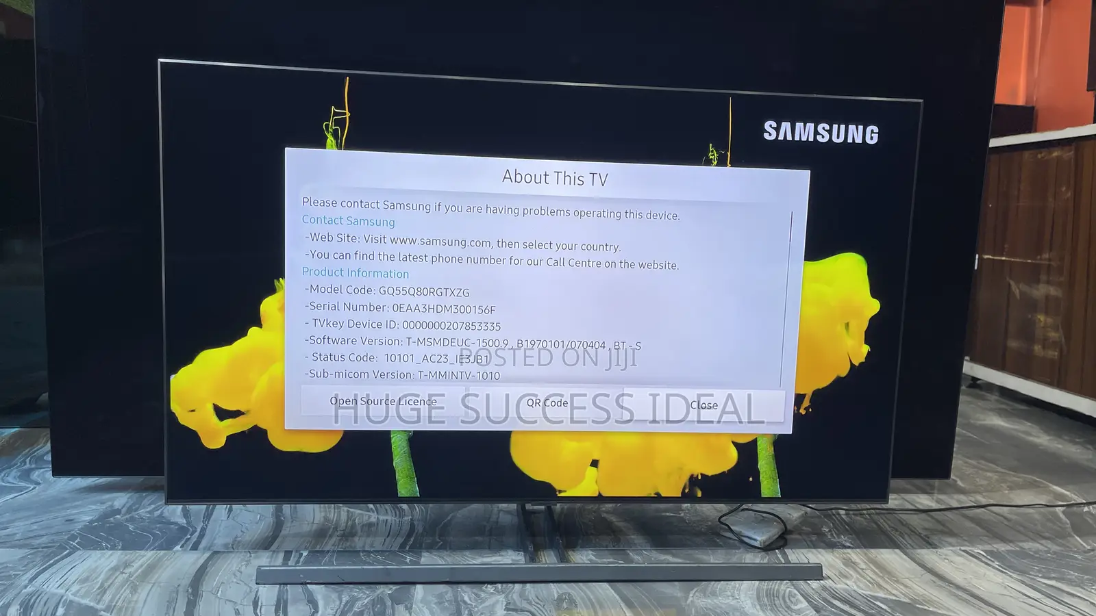 Samsung 55 Inch Qled Q80r Series Smart 4& Ultra Hd Hdr Tv With Bixby