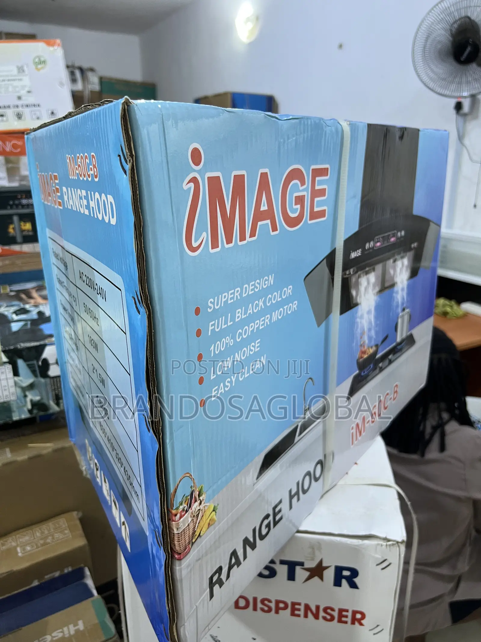 Image 60cm Cooker Hood Im60c-B – Heavy Duty Motor
