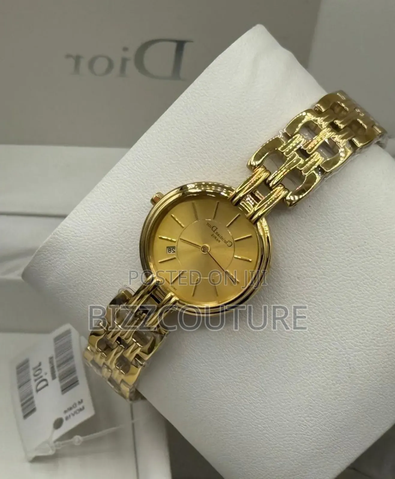 Original Dior Gold Stainless Steel Quartz Watch